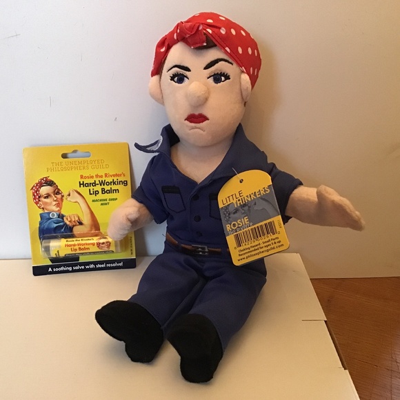 Rosie the Riveter Doll and Lip Balm NWT - Picture 1 of 6